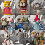 Handmade dolls of animals; these are rewards for Macaranga supporters who contributed at the Cengal tier.