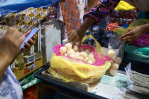 On a busy weekend, hundreds of turtle eggs are sold at the Pasar Payang market, Kuala Terengganu. Pic by Bryan Yong.