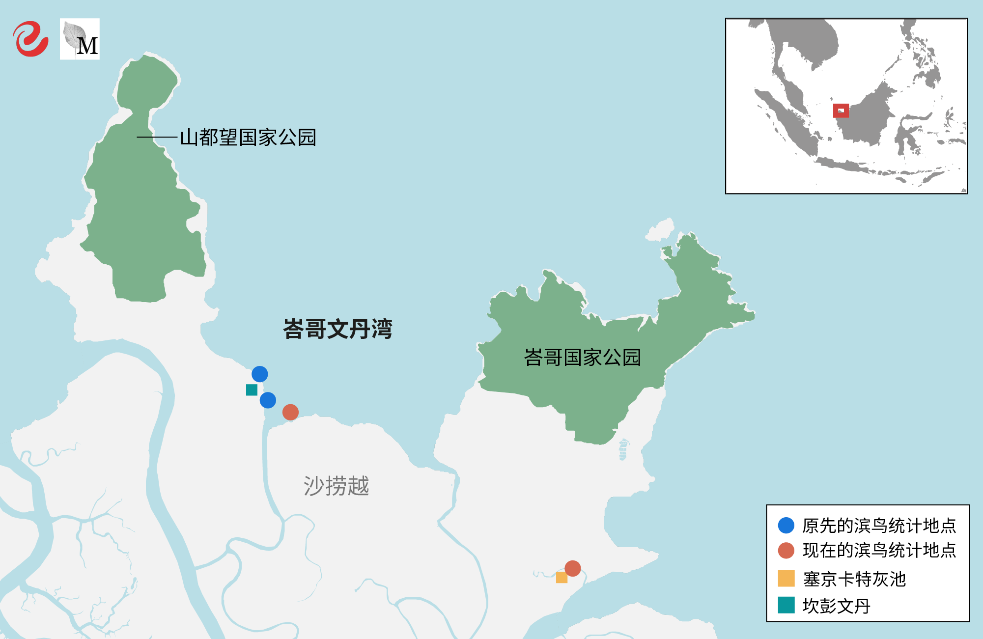 Bako-Buntal Bay and MNS bird-counting sites - Macaranga